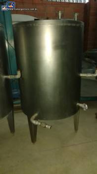 Tanque em inox para CIP 500 L Brasholanda