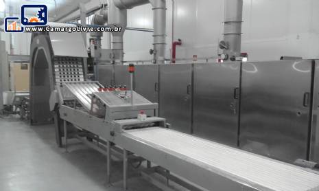 Forno contnuo industrial para fabricao de casquinha biju wafer Haas